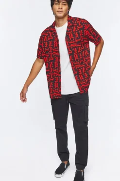 Lettered Print Shirt