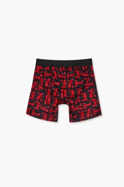 Letter Print Boxer Shorts