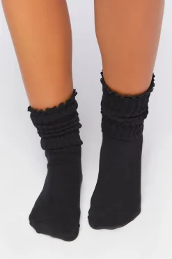 Lettuce-Edge Crew Socks