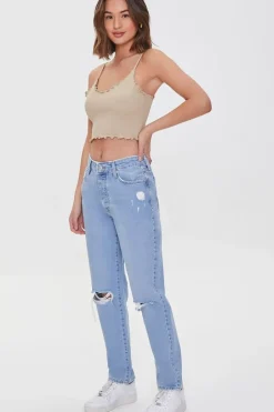 Lettuce-Edge Cropped Cami