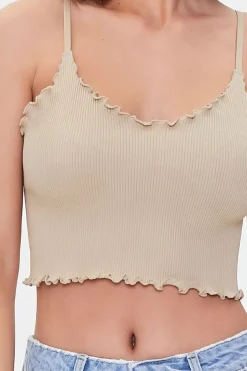 Lettuce-Edge Cropped Cami