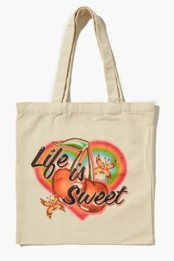 Life Is Sweet Graphic Tote Bag