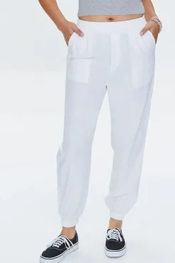 Linen-Blend Pocket Joggers