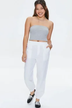 Linen-Blend Pocket Joggers