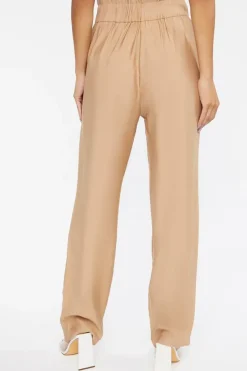 Linen Wide-Leg Pants