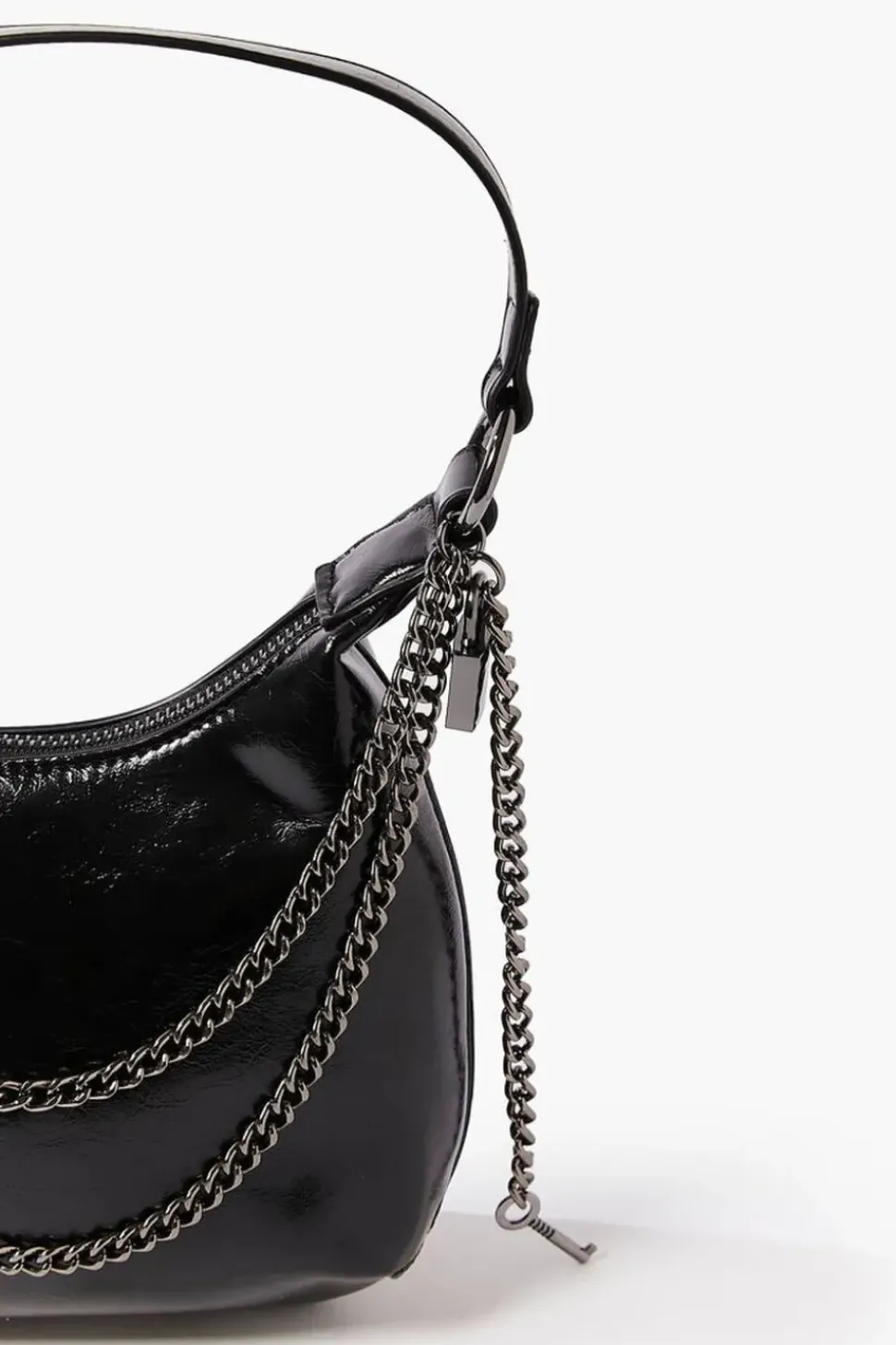 Lock & Key Baguette Shoulder Bag