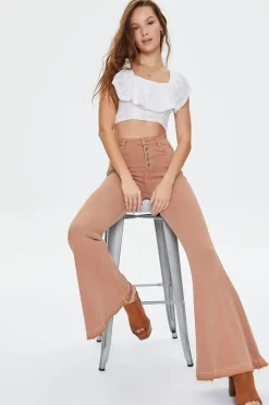 Long High-Rise Flare Jeans