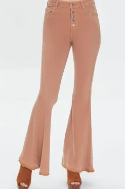 Long High-Rise Flare Jeans