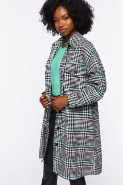 Longline Glen Plaid Shacket