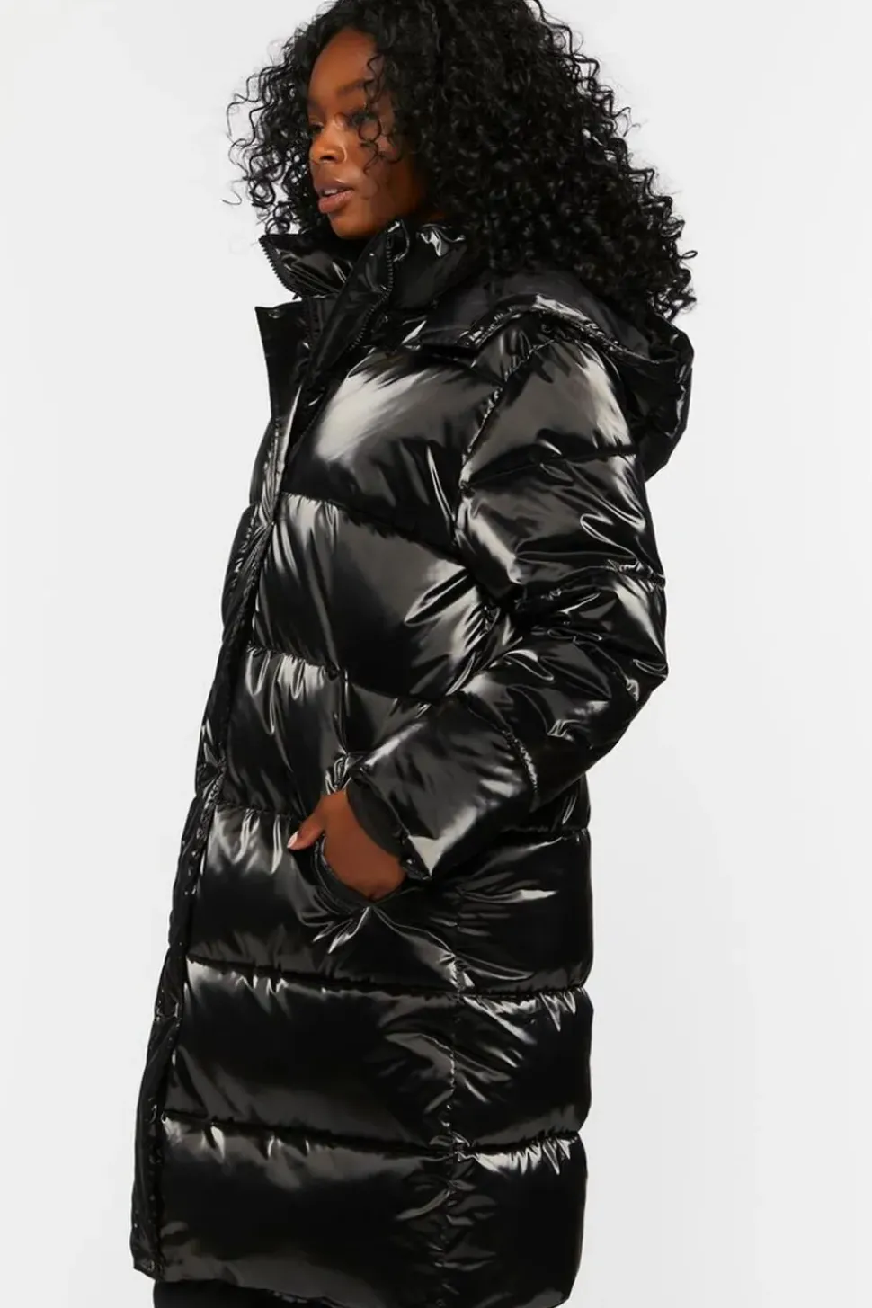 Longline Hooded Puffer Jacket