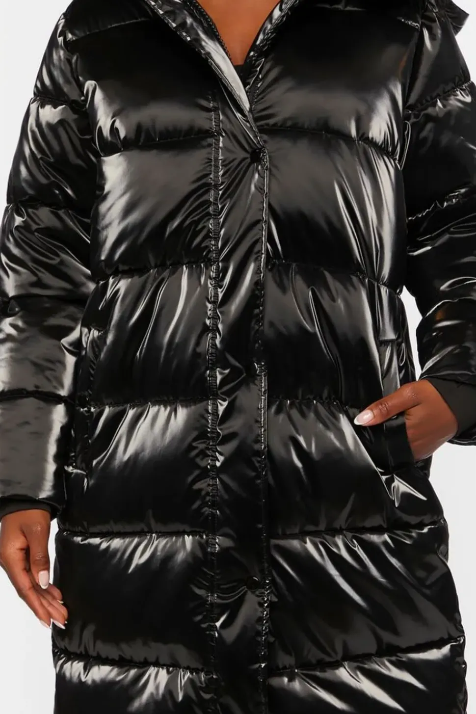 Longline Hooded Puffer Jacket