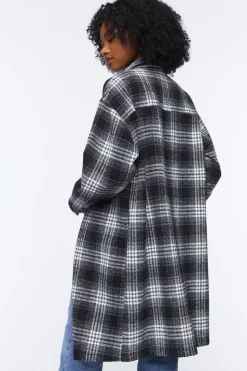Longline Plaid Shacket