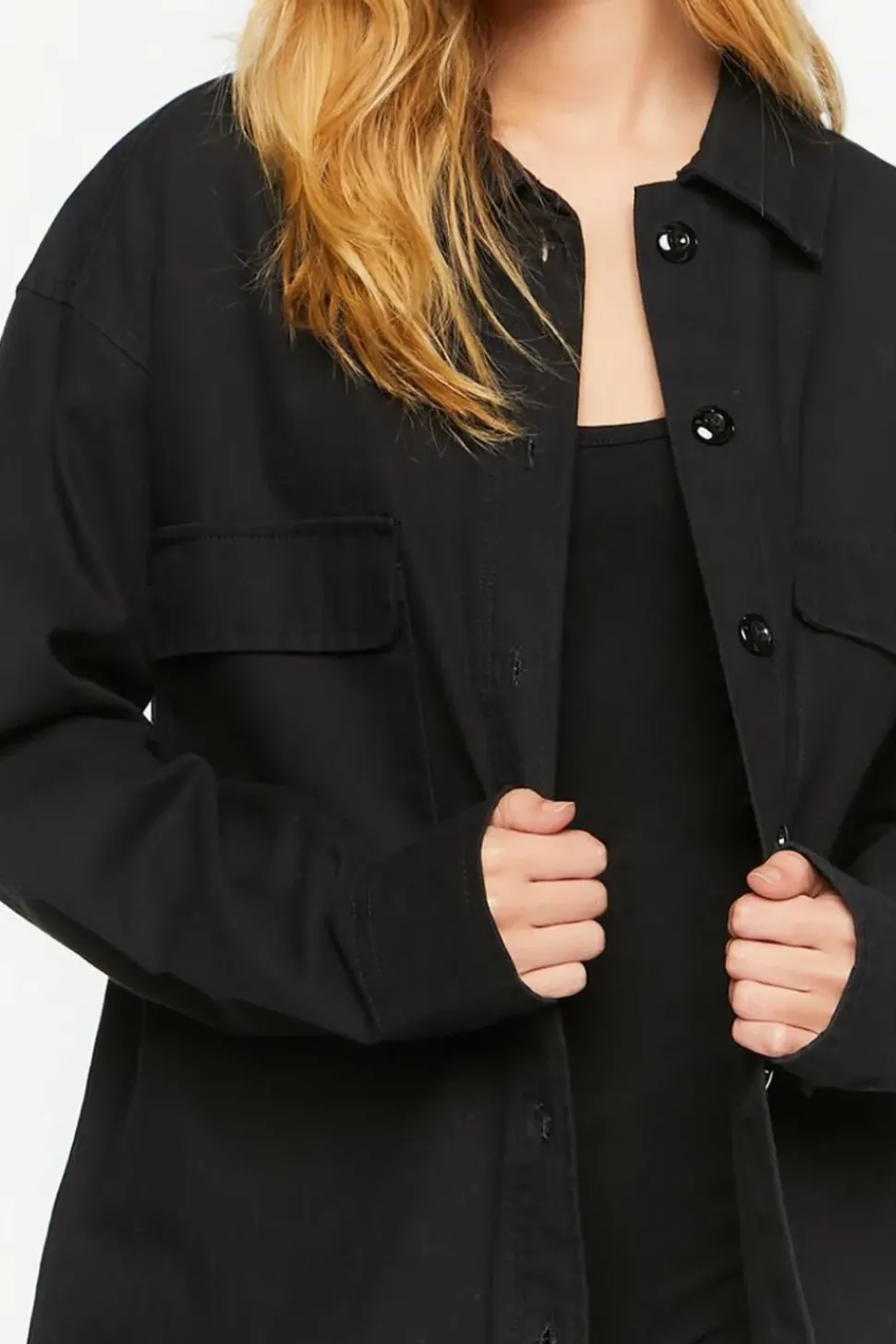 Longline Twill Shacket