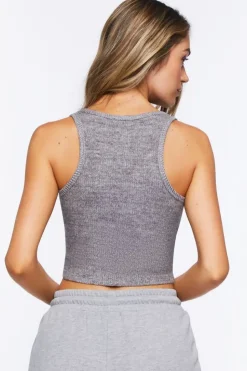 Lounge Ribbed Knit Crop Top