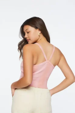 Love Graphic Cropped Tank Top