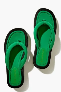 Low-Platform Thong Sandals