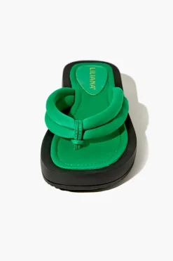 Low-Platform Thong Sandals