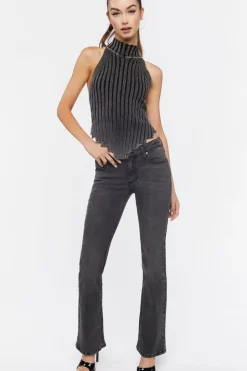 Low-Rise Bootcut Jeans