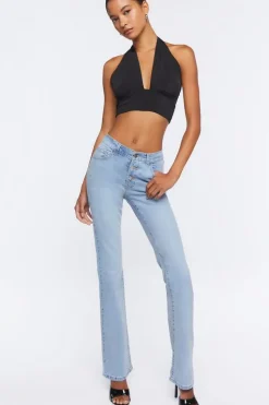 Low-Rise Bootcut Jeans