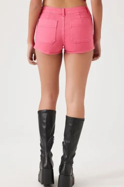 Low-Rise Denim Shorts