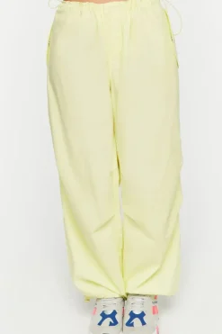 Low-Rise Drawstring Parachute Pants