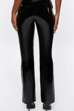 Low-Rise Faux Leather Leggings