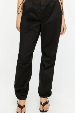 Low-Rise Toggle Parachute Pants