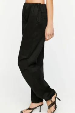 Low-Rise Toggle Parachute Pants