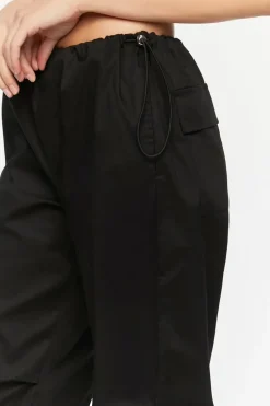 Low-Rise Toggle Parachute Pants