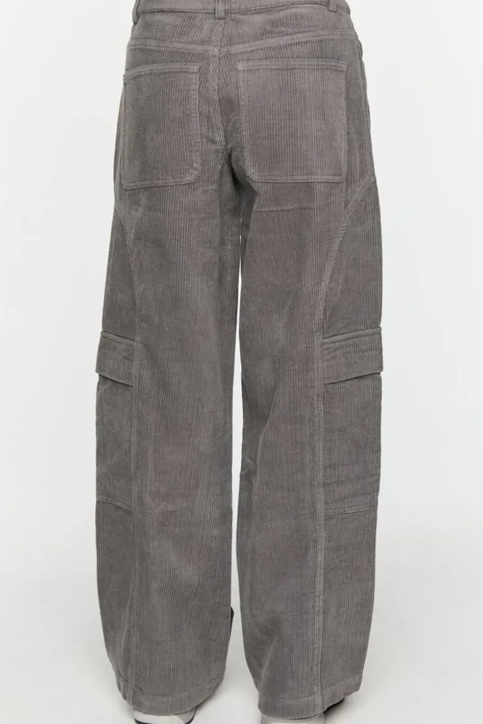 Low-Rise Wide-Leg Corduroy Pants