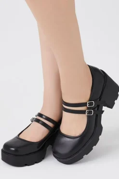 Lug Sole Mary Jane Heels
