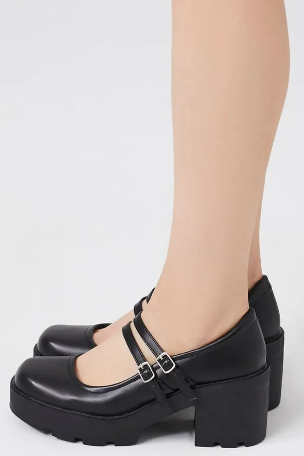 Lug Sole Mary Jane Heels