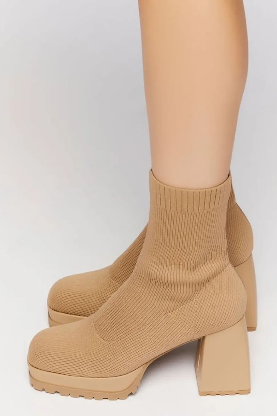 Lug-Sole Sock Booties