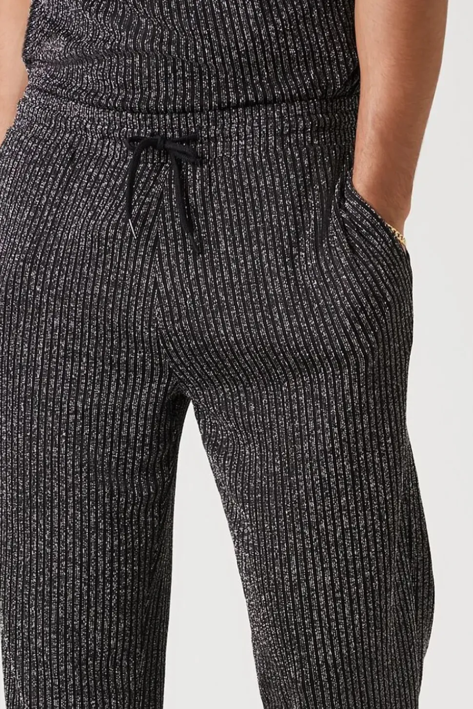 Lurex Ribbed Trousers