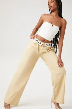 Mad Girls Graphic Wide-Leg Pants
