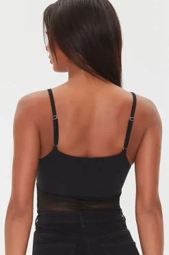 Make Boys Cry Graphic Mesh Bodysuit