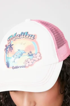 Malibu California Graphic Trucker Hat