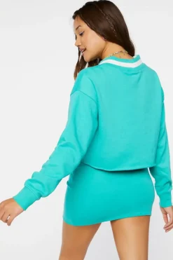 Malibu Graphic Raw-Cut Pullover