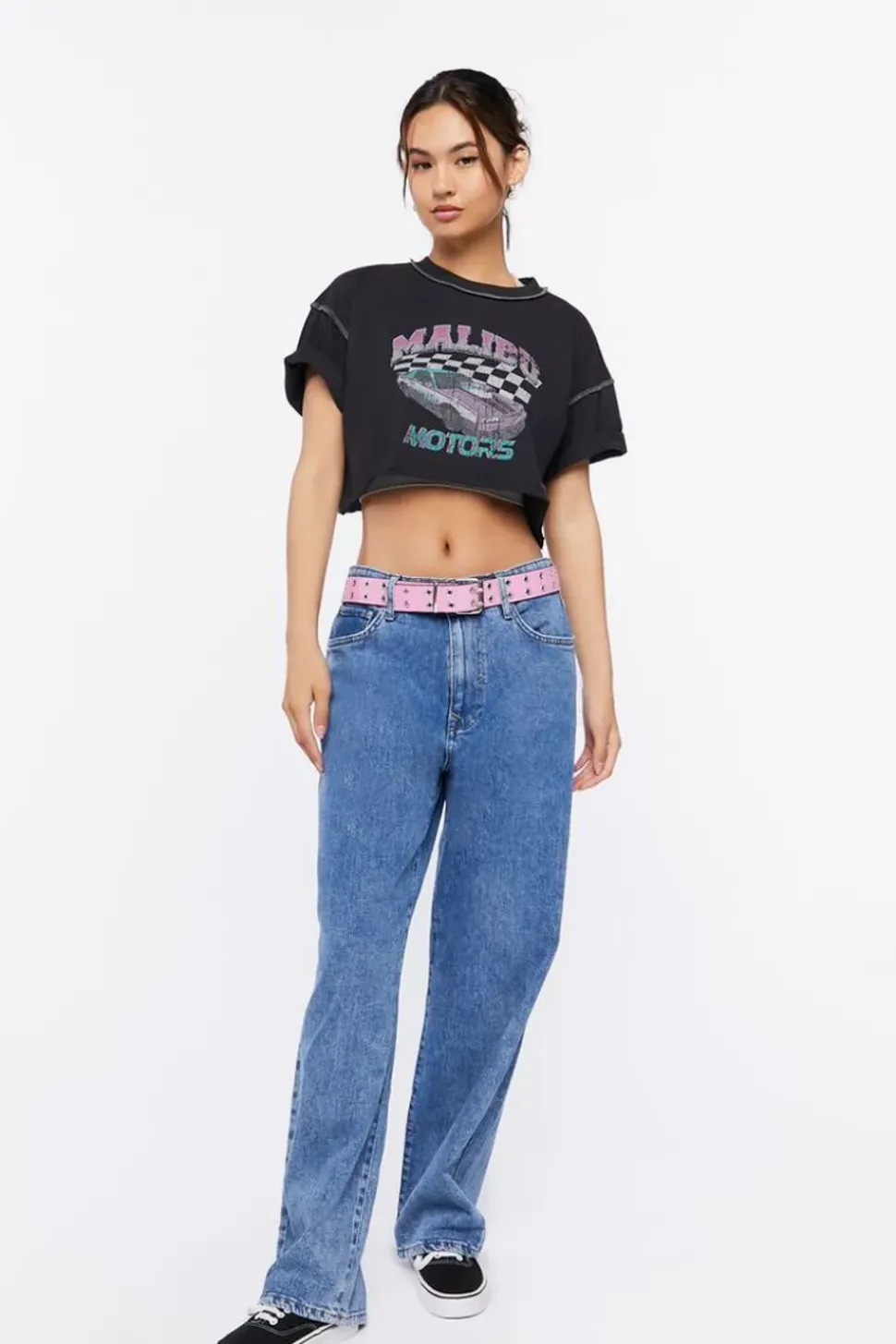 Malibu Motors Graphic Raw-Cut Tee
