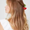 Marble Cherry Claw Hair Clip