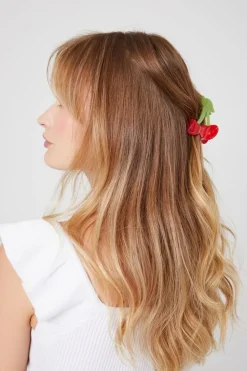 Marble Cherry Claw Hair Clip