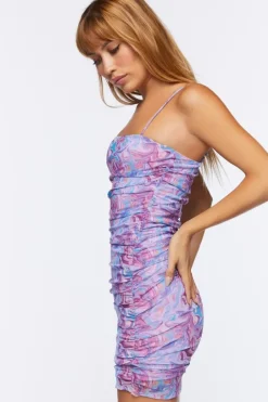 Marble Print Bodycon Dress