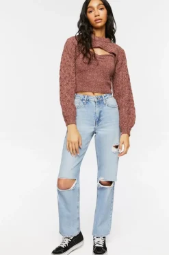 Marled Combo Sweater