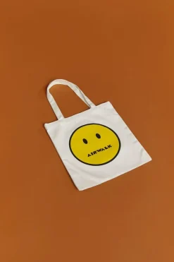 Men Airwalk Happy Face Tote Bag
