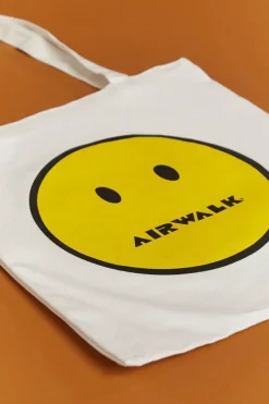 Men Airwalk Happy Face Tote Bag
