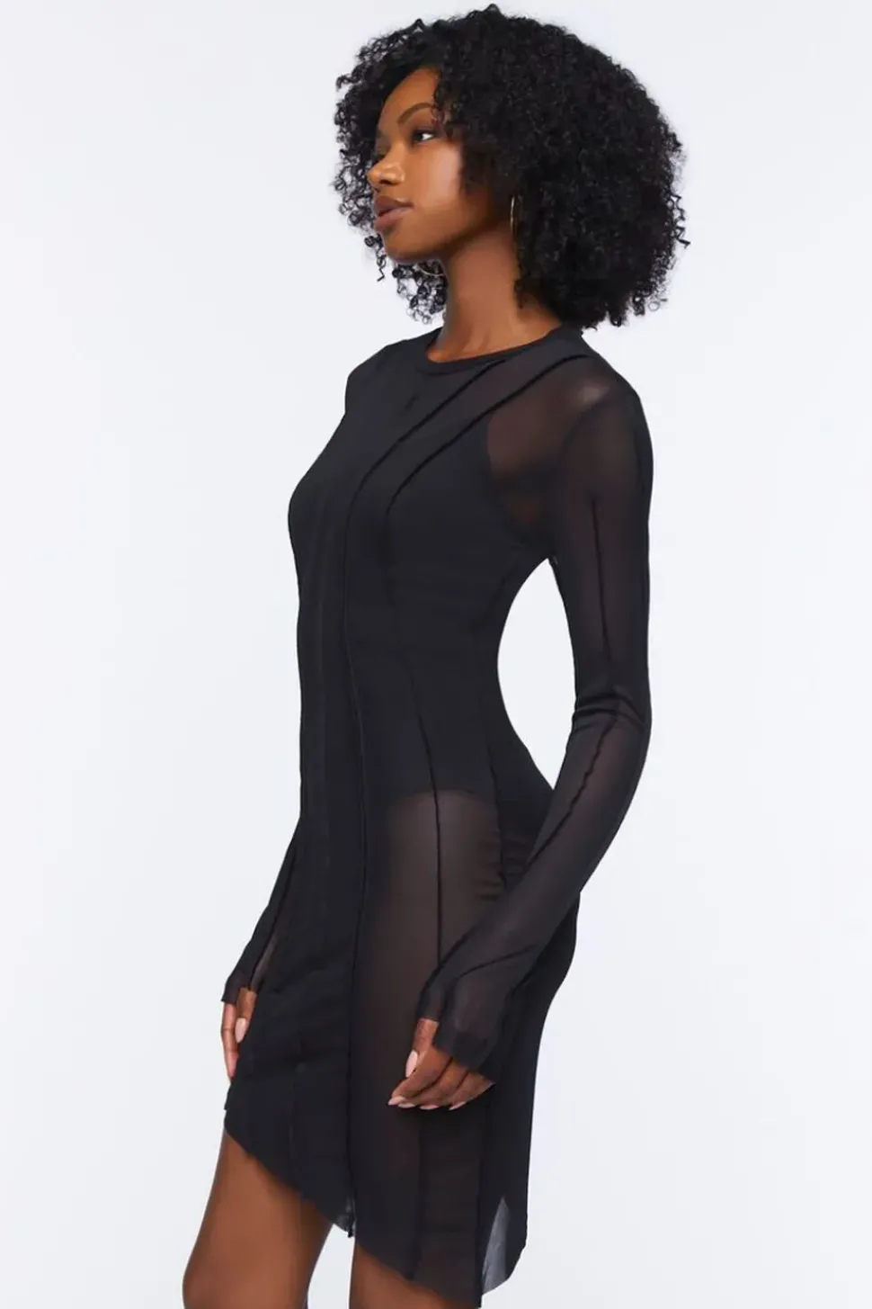 Mesh Bodycon Mini Dress