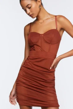Mesh Bustier Mini Dress