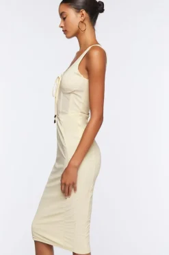 Mesh Corset Midi Dress