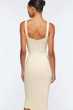 Mesh Corset Midi Dress