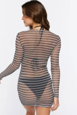 Mesh Swim Cover-Up Dress
